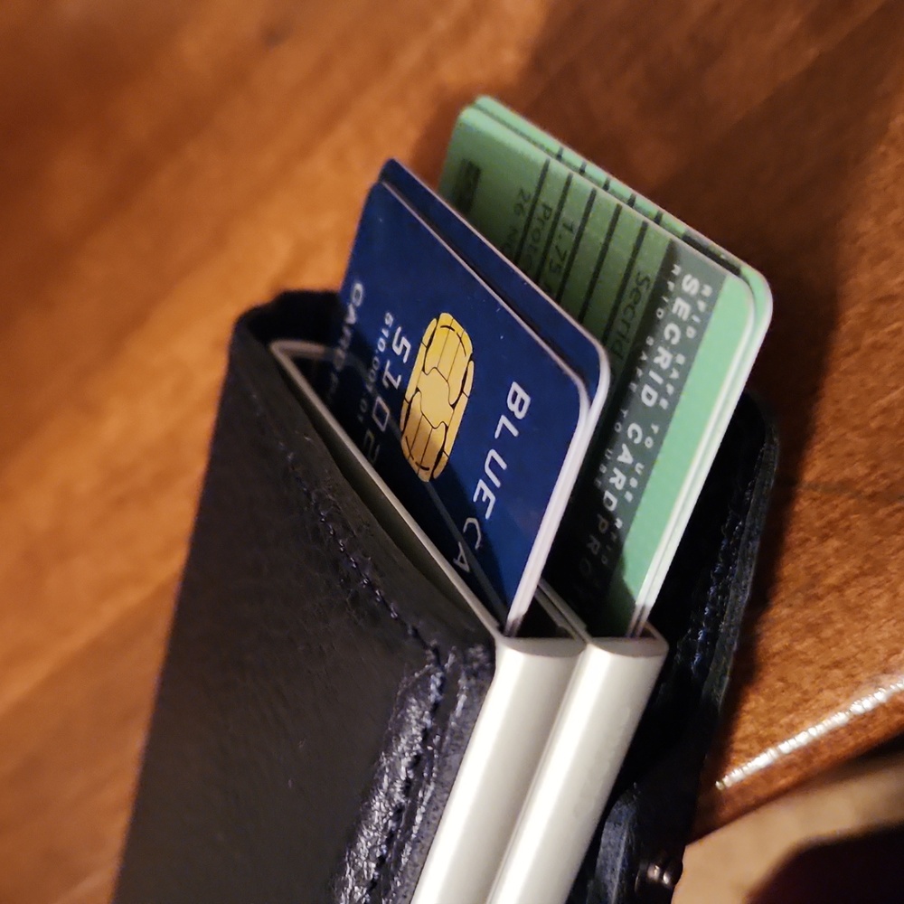 Secrid Black Leather Wallet - Picture 6 of 9